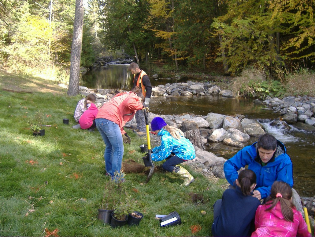 Activité de plantation avec les enfants