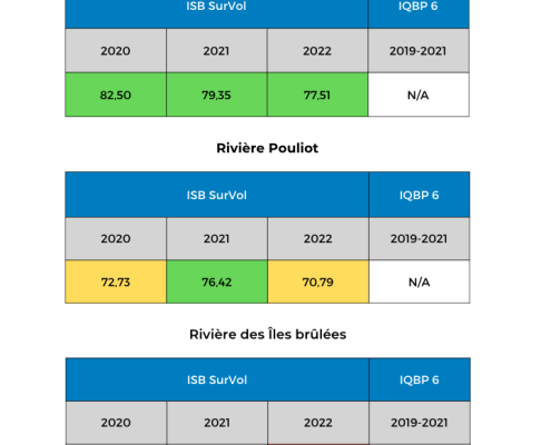 Qualite-eau-riv-DesFermes-Pouliot-IlesBrulees-chimique-biologique-2022