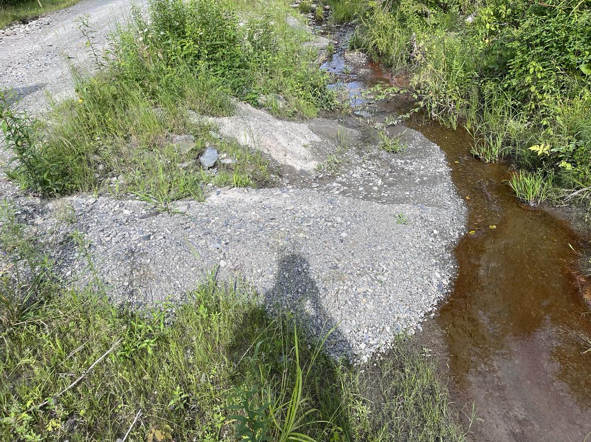 Erosion de chemin en milieu forestier Érosion et apport sédimentaire dans un cours d’eau suite à des travaux forestiers à Saint-Théophile.